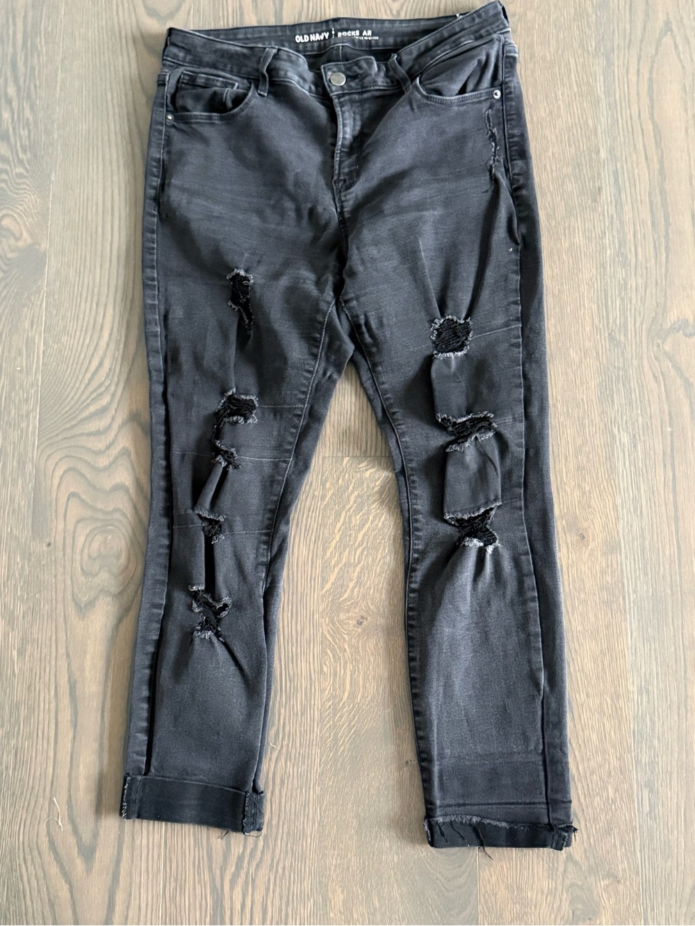 Old Navy Women's Black High-Rise Slim Jeans